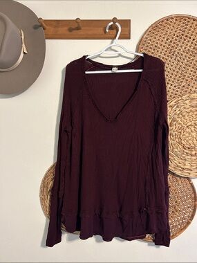Free People We the Free Henley Size Medium